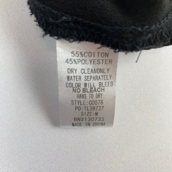 Umgee Black Colorful Floral Embroidered A-Line Tee Dress Medium - Picture 9 of 9